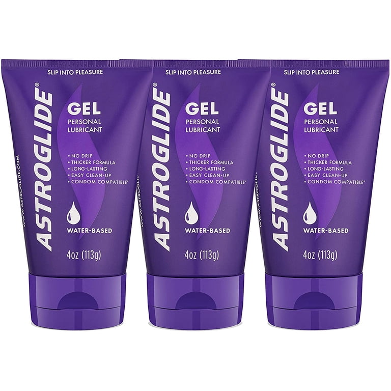 Astroglide, Personal Lubricant Gel, 4 oz, Pack of 3 - Walmart.com