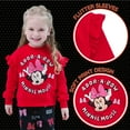 thumbnail image 5 of Disney Minnie Mouse Fleece Pullover Sweatshirt and Pants Outfit Set Logo Toddler to Big Kid, 5 of 5
