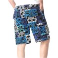 thumbnail image 4 of Birdeem Mens Plus Size Cargo Stripe Shorts Multi-Pockets Relaxed Summer Beach Shorts Pants, 4 of 4