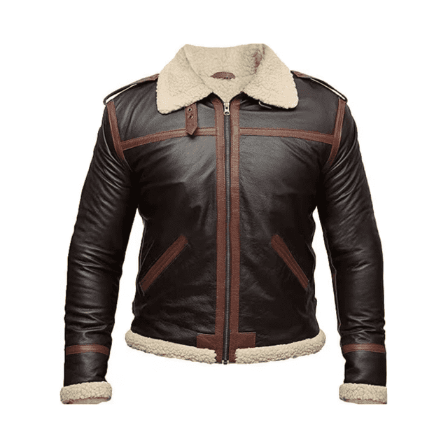 B3 Bomber Jacket Mens Brown Leather Bomber Jacket B3 Aviator Jacket Mens Brown Leather Jacket Shearling Aviator Jacket Mens Shearling Jacket size XL