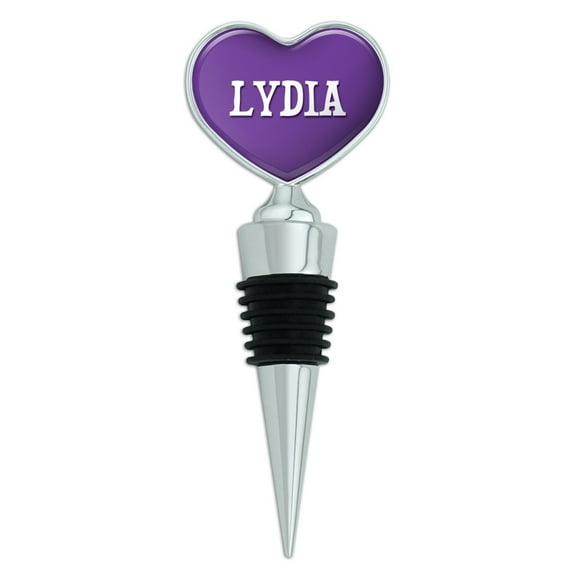 Lydia Heart Wine Bottle Stopper