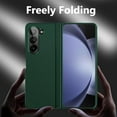 thumbnail image 5 of for Samsung Galaxy Z Fold 5 Case [Hidden Magnetic Kickstand], Z Fold 5 5g Kickstand Phone Case Slim Hard PC Bumper Shockproof Support Wireless Charging Z Fold5 5g Stand Case Green, 5 of 11