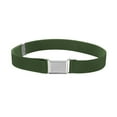 thumbnail image 1 of 1 Ensemble Ceinture Élastique pour Enfants Garçons Ajustable Boucle Extensible Réutilisable Lavable Accessoires de Vêtements Jeans Vert, 1 of 8