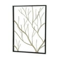 thumbnail image 3 of Arbolia Gold Metal Tree Branch Rectangular Framed Wall Art, 3 of 4