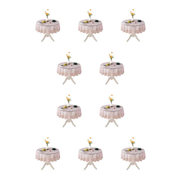 Wosthever Mantel de encaje, fácil de mantener y elegante, variedad de patrones y tamaños, elegante mantel , flor rosa, 100cm flor rosa 100cm 10Conjunto
