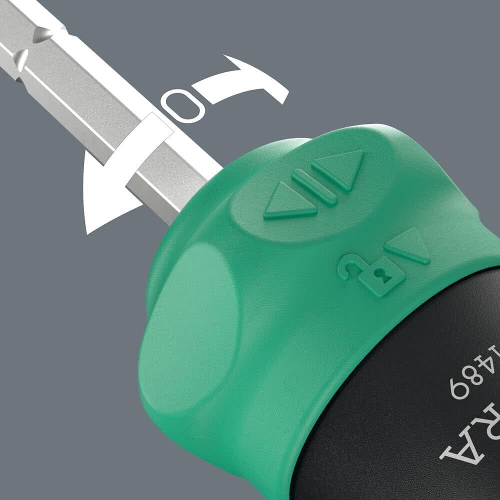 Wera Tools Kompakt 28 Ra 1 Kraftform Screwdriver Bit Set With Pouch, 6 Pieces