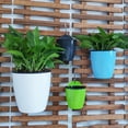 thumbnail image 3 of kurtrusly Flowerpot With Self-watering Feature Special For And Durability Space-saving White Medium 14*15cm 1Set, 3 of 6