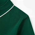 thumbnail image 6 of JWZUY Men's Solid Color Block Casual Zip V-Neck Short Sleeve Lapel Collar Blouse Tops - Cozy Summer Shirts Green L, 6 of 9