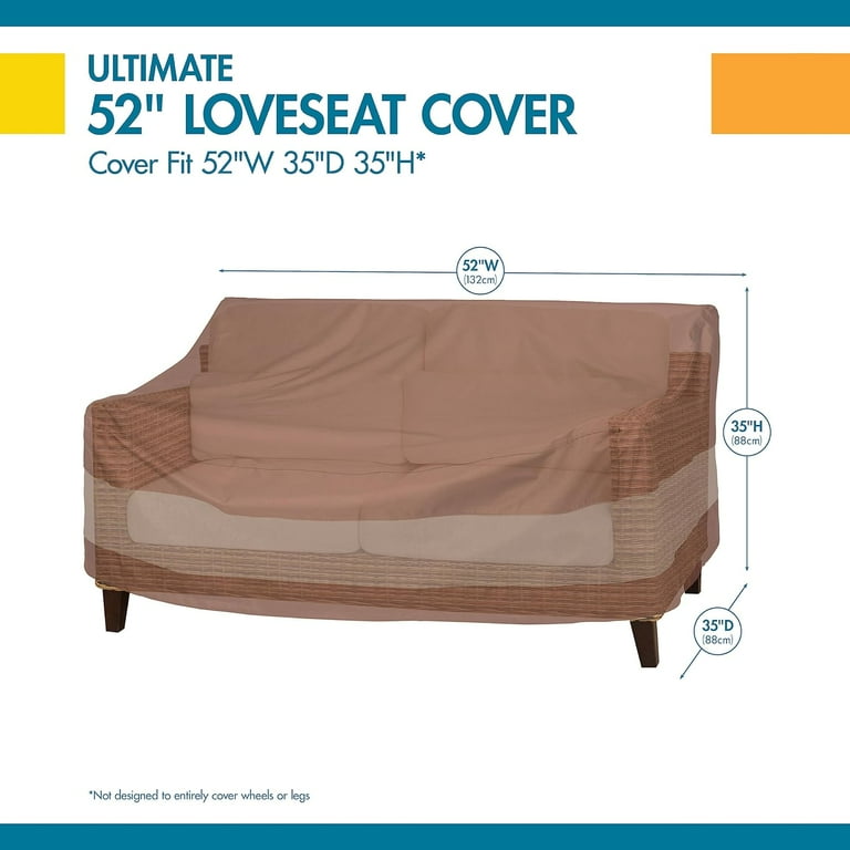 Duck Covers 79 Inch Waterproof Patio Sofa Cover – All-Weather Protection With Straps