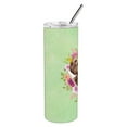 thumbnail image 2 of Carolines Treasures CK4413TBL20 Chocolate Cockapoo Green Flowers Stainless Steel 20 oz Skinny Tumbler 20 oz multicolor, 2 of 4