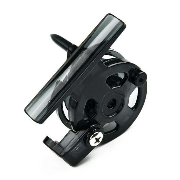 Allume Portable Mini Fly Fishing Reel, Single Action Fly Reel, Right-Hand  Retrieve, Lightweight Plastic Spool 45mm Black