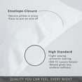 thumbnail image 5 of TOSMO Luxury Pillow Case Set of 2, Viscose Made from Bamboo OEKO-TEX, Silky Soft, Breathable & Cooling Pillow Cases with Envelope Closure (Standard, Classic White), 5 of 6