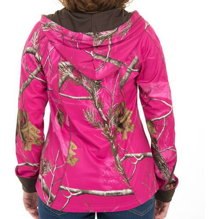 Mossy oak hoodie pink sales
