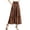 Brown, variant on Ediodpoh Womens Skirt Women's Summer Layered Skirt with Wooden Ear Trim High Waist Elastic Lace Skirt with Ruffled Edge Navy S