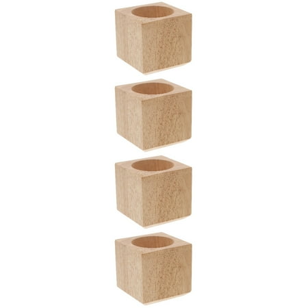 MLINS 4pcs Wooden Planter Box Flower Plant Pot Small Plant Pot Artificial Plant Box Home Decoration