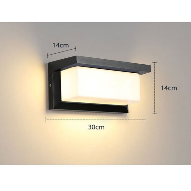 Lámpara de pared, Lámpara de pared LED impermeable para exteriores Villa/Puerta/Jardín/Pasillo/Balcón Jardín/Patio Lámpara de pared-30W