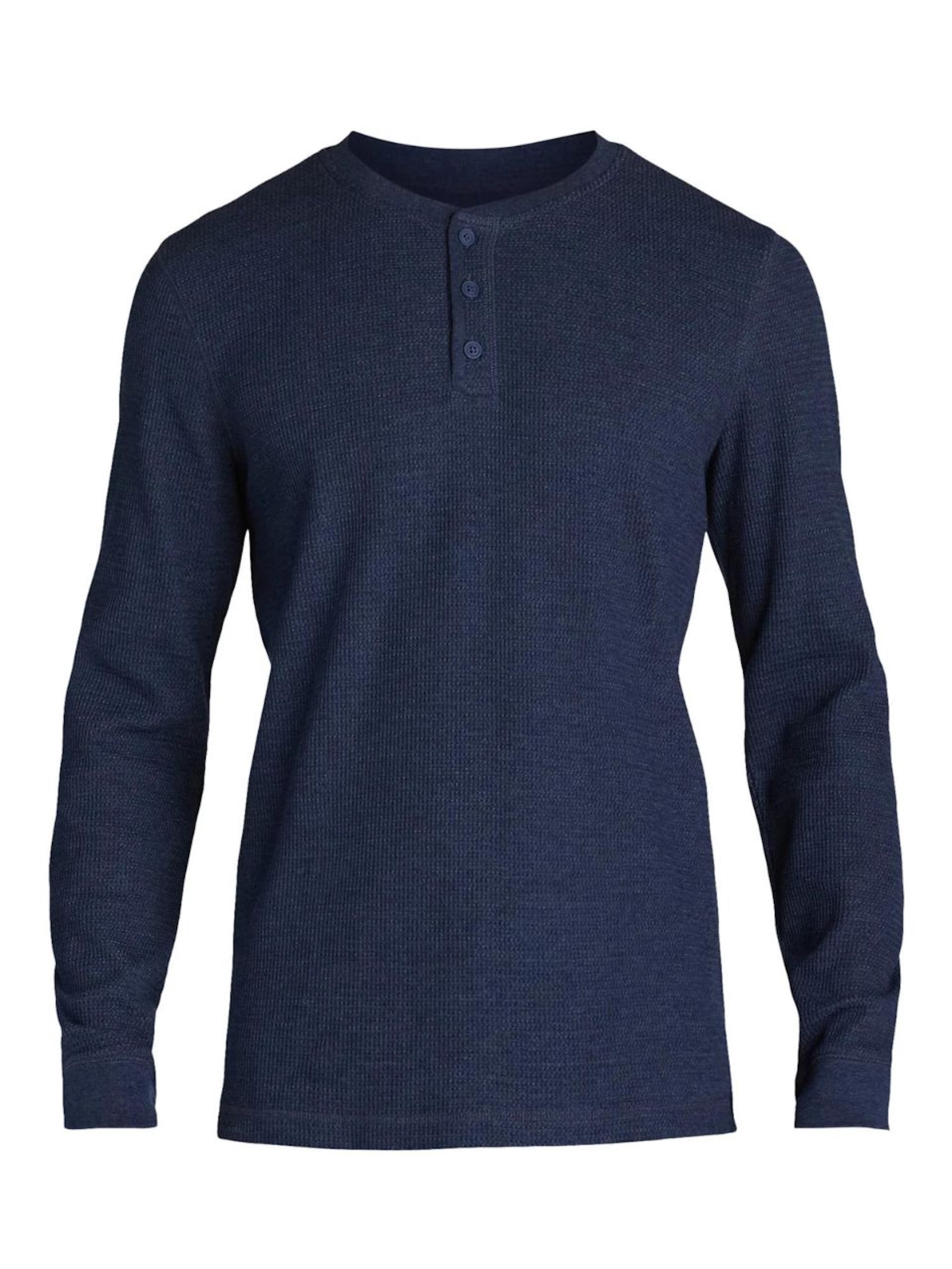 George Men’s and Big Men’s Thermal Henley T-Shirt with Long Sleeves, Sizes XS-3XLT