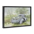 thumbnail image 2 of Stupell Industries Rustic Lodge Vintage Blue Truck Flower Sale Black Floating Frame Canvas Art, 25 x 17, by Lanie Loreth, 2 of 8