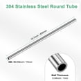 thumbnail image 3 of Tubo de acero inoxidable 304 de 400mm, 15mm OD, 1mm de grosor de pared, tubería de acero inoxidable sin costura para construcción/mecanizado/manualidades DIY [0.59x0.04x15.7IN], 3 of 7