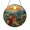 Acrylic 3.5 Inch, variant on Stained Glass Suncatcher Golden Sun Setting Behind Blue Mountains and Wildflowers, Colorful Nature Window Hanging Decor, Scenic Landscape Art Gift