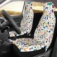 thumbnail image 2 of Pofeuu Colorful Spots Print Automotive Car Seat Covers Flat Cloth Full Set Seat Covers,Car Seat Covers front seats for Cars Trucks and SUVs(Two packs), 2 of 7