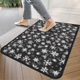 thumbnail image 4 of Black Christmas Snowflake Pattern Door Rugs,Washable Non Slip Door Mats Indoor,Decorative Door Mats,Entry Mat Indoor for Entrance,Bedroom,Kitchen,Bathroom,30"x17", 4 of 6