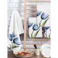 thumbnail image 2 of Blue Tulip Kitchen Dish Towels for Drying Dishes Set of 4, Abstract Flower Country Farm Floral White Waffle Weave Microfiber Hand Tea Bathroom Towels Quick Dry & Absorbent Towel 15.7x23.6, 2 of 7