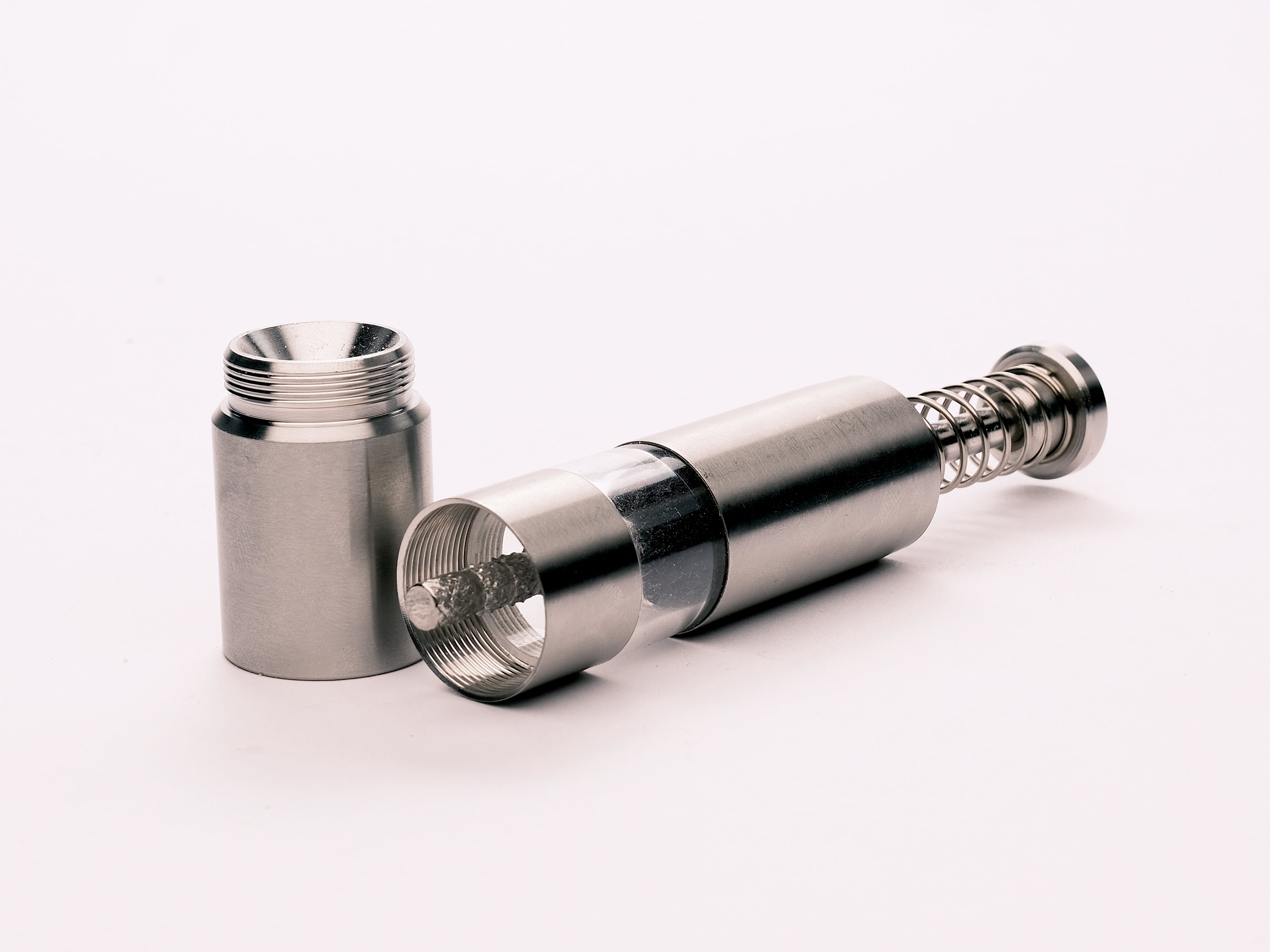 Jokari Season Pro™, Set of 2, Stainless Steel Grinders with Acrylic Base, for Salt, Pepper or Spices
