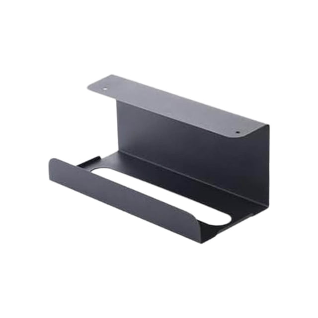 Industrial Rack Storage Unit for Cabinets and Wall Mounted Paper Towel Holder Dispenser Over Door Organization for Kitchen and Bathroom