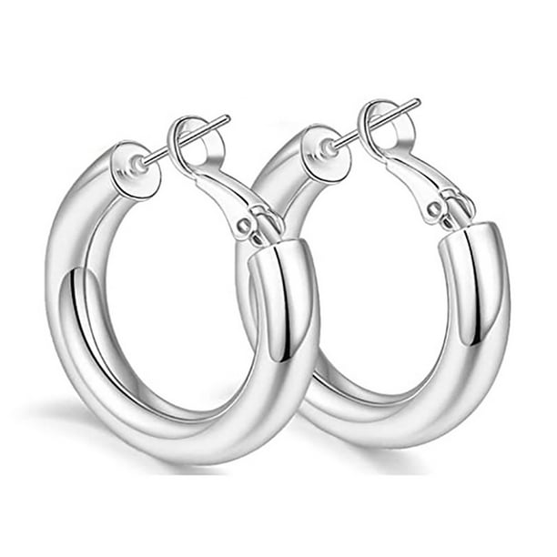 Qaailabf Clearance Sales Today Deals Prime Chunky Open Hoops Earrings Jewellery for Women Girls Walmart