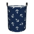 thumbnail image 1 of Fotbe Nautical Themed Simple Anchors Cesto de Ropa con Asas, Cesto Impermeable de Gran Capacidad, Bolsa de Lavado para Dormitorio, Cesto de Ropa con Ruedas y Asas-Small, 1 of 6