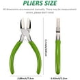 thumbnail image 2 of 2 Packs Nylon Nose Pliers Double Nylon Pliers Carbon Steel Jewelry DIY Tools for Beading Looping Shaping Wire Jewelry Making and Other Crafts, 5.3 Inch, 2 of 5