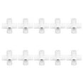 thumbnail image 2 of Paquete de 10 Conectores de PLÁSTICO PVC DE 6 VÍAS, ACCESORIOS DE TUBERÍA DE CODO DE ESQUINA CON DIÁMOTRO Interior de 25 mm ideal para proyectos de plomería, 2 of 7