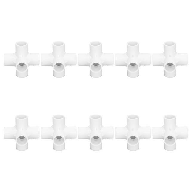Raccords d'Angle de Tuyau en PVC, 10 Pcs Raccords de Coude de Voie de Tuyau en Plastique PVC Connecteur de Voie de Tuyau Durabilité Éprouvée