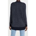 thumbnail image 3 of Madewell Women's Bird's Eye Maysfield Cardigan Sweater, Heather Atlantic/Coconut, Blue, S, 3 of 6