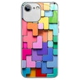 thumbnail image 1 of Funda de vidrio a prueba de golpes con diseño de ladrillos de juguete coloridos para iPhone 6s/6, 1 of 5