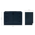 thumbnail image 2 of Ariel Kelly 48 Inch Single Sink Base Cabinet In Midnight Blue, 2 of 10