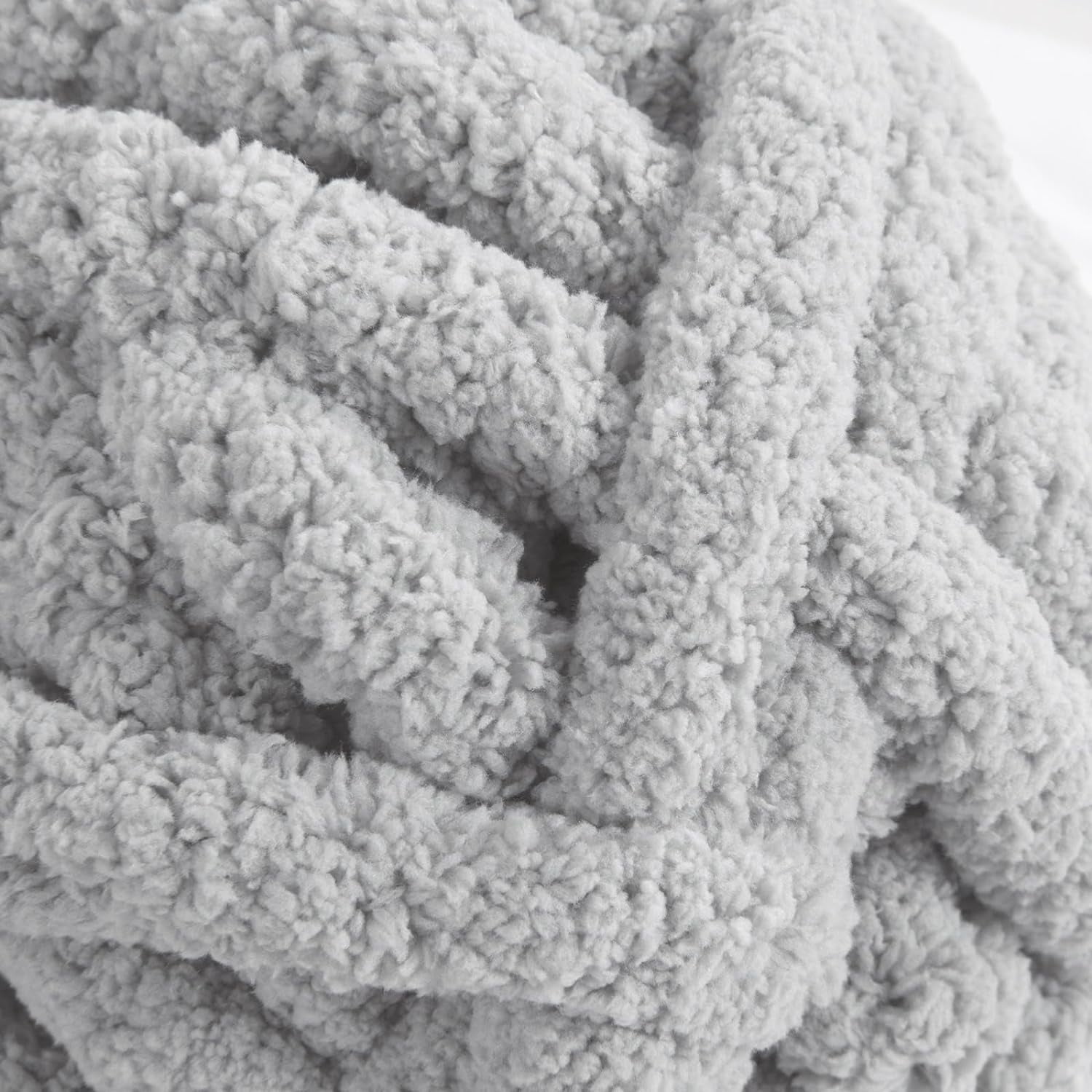 6 Pack/ 8 Pack Chunky Chenille Yarn for Crocheting, Bulky Thick Fluffy Yarn for Knitting, Bulky Chunky Yarn for Hand Knitting Blanket, Super Soft Plush Yarn (27yds Each Skein)