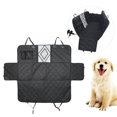 thumbnail image 2 of Tela Oxford acolchada negra para parte trasera de coche, impermeable, antideslizante, duradera, alfombrilla para mascotas, cojín para perro, negro, 137x147cm, 2 of 5