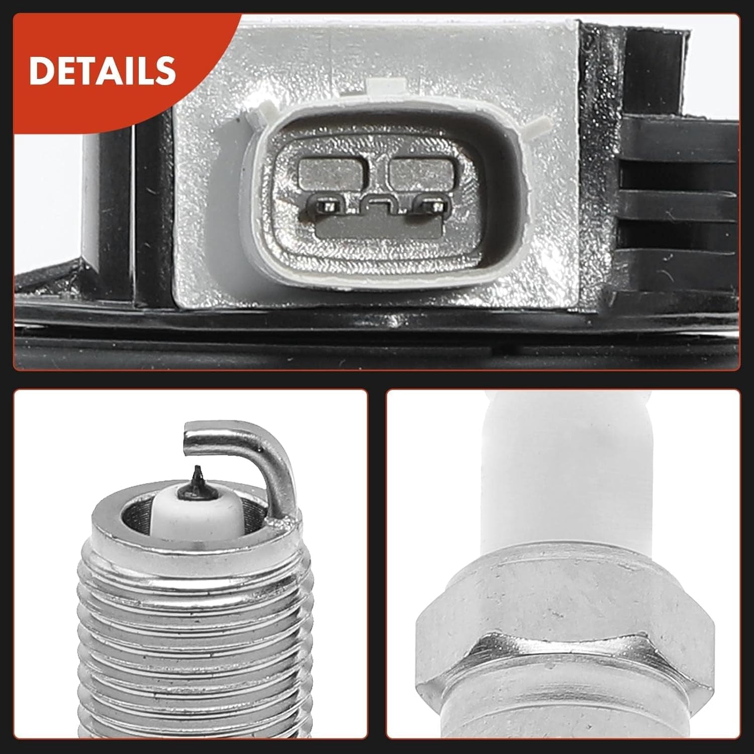A-Premium Set of 6 Ignition Coil Pack and Iridium Spark Plugs Compatible with Ford Taurus, Flex & Lincoln MKS, MKT, 2010-2012, 3.5L, Replace# AA5Z12029A, NGK94374