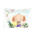 thumbnail image 1 of ZICANCN Funny Tapestry for Bedroom Aesthetic,Cartoon Elephant Plant Pattern Wall Tapestry for Living Room 60x40 Inches, 1 of 8