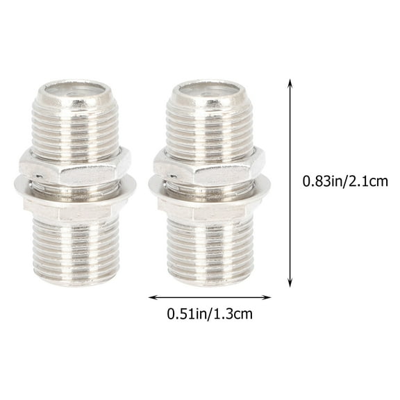 Kesenlong coax cable connector 6 Sets F Type Coax Cable Connector Plug Connector Antenna Straight In Cable
