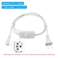 thumbnail image 2 of Uxcell T5 T8 LED Tube Light Power Cord 4 Pcs 5FT Extension Cable Wire with Switch for 3 Pin LED Integrated Tube Light, 2 of 5