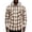 Khaki(Pockets), variant on YODETEY Men’s Hooded Plaid Flannel Shirt Jacket, Midweight Casual Long Sleeve Plaid Shacket, Big and Tall ,Size M-4XL
