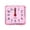 Red, variant on Compact Square Crystal Alarm Clock for Bedside, Easy Read Dial