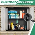 thumbnail image 4 of IKIMI 3-Piece Garage Storage Cabinet Set, Heavy Duty Metal Garage Cabinets System Workshop Set with 1* Tall Garage Storage Tool Cabinets and 2 * Wall Mounted Cabinet, Gray, 4 of 5