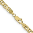 thumbnail image 4 of 14k Yellow Gold 18 Inch 4.5mm Concave Anchor Chain Necklace Pendant Charm, 4 of 9