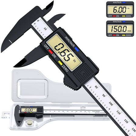 IMAXBOS Digital Caliper Measuring Tool Electronic Micrometer 6 inch Vernier Caliper