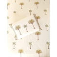 thumbnail image 5 of Maplepad Handblock Palm Tree Print Cotton Double Bedsheet With Two Pillowcases, Size 90"X108", PK1, 5 of 5