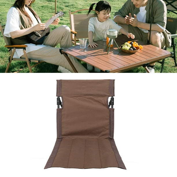 Silla De Piso De Playa Con Respaldo, Ajustable, Plegable, Portátil